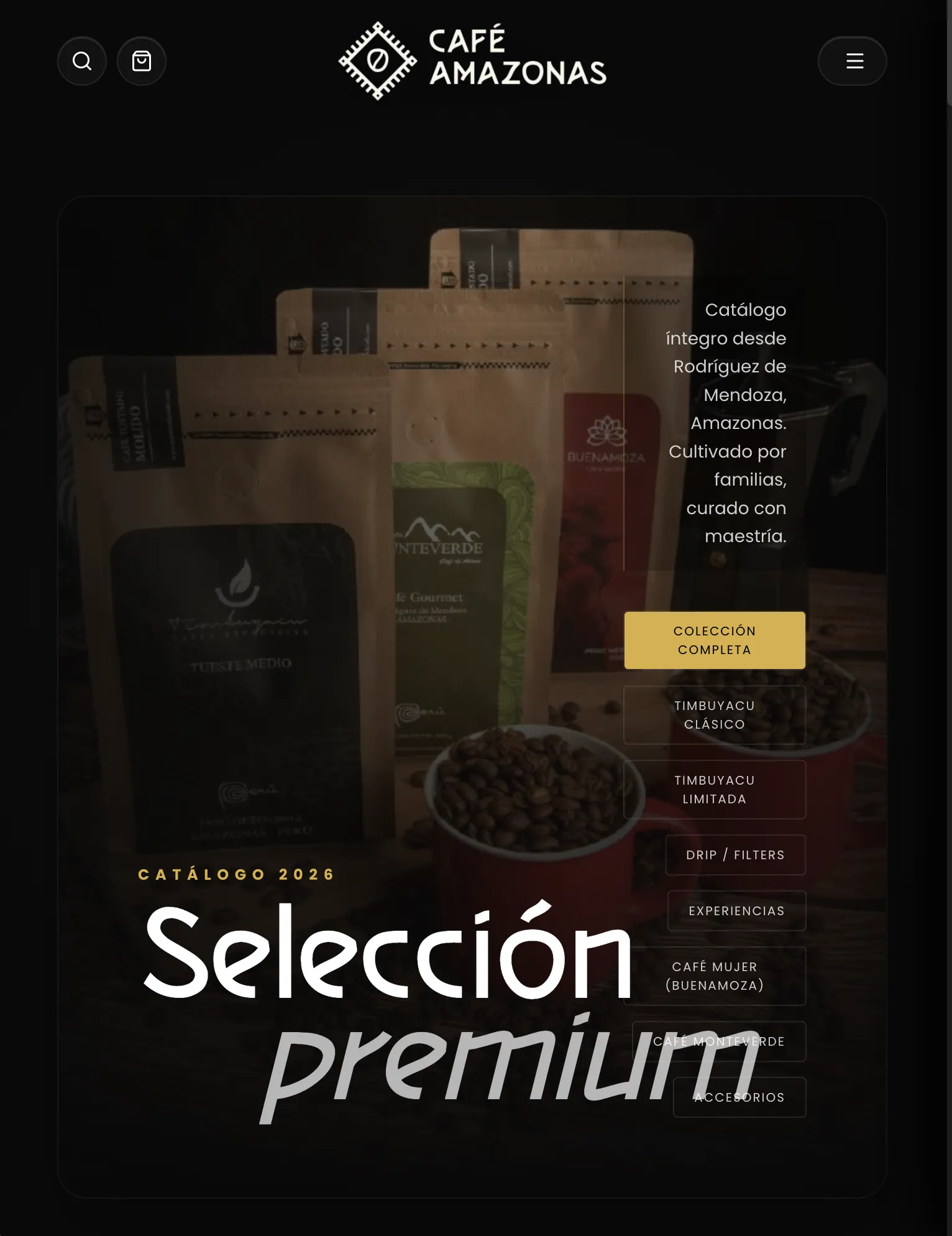 Plataforma E-Commerce CAFÉ AMARUYA